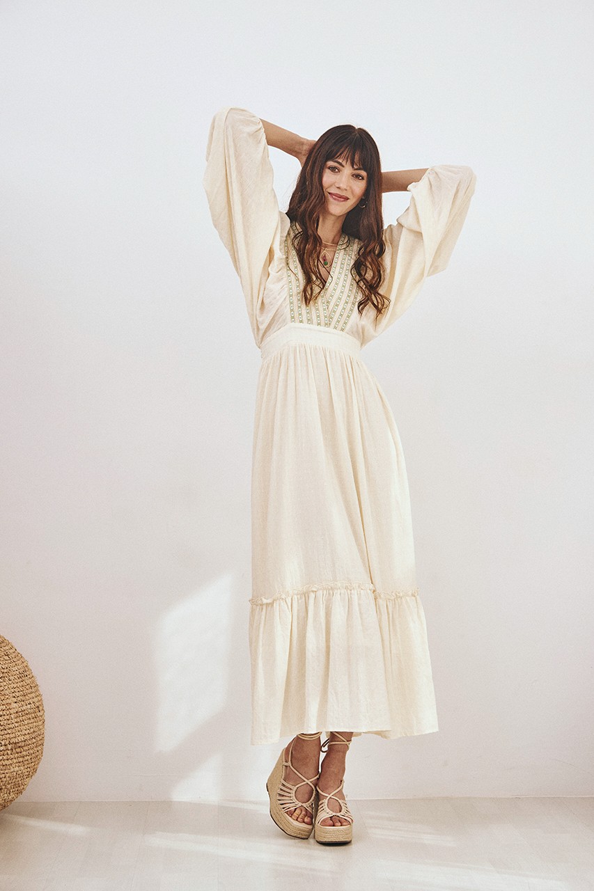 LONG EMBROIDERED DRESS 2