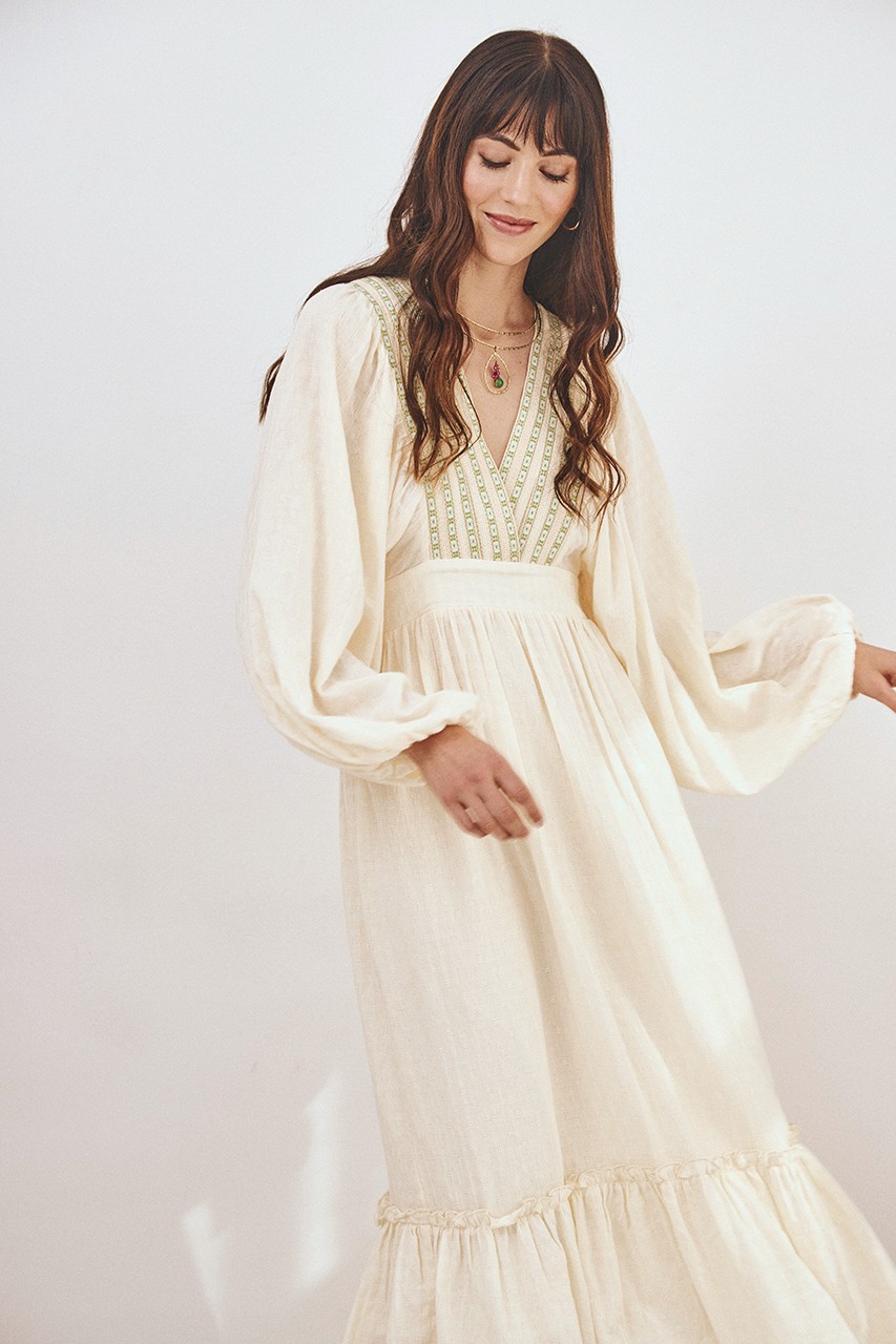 LONG EMBROIDERED DRESS 3