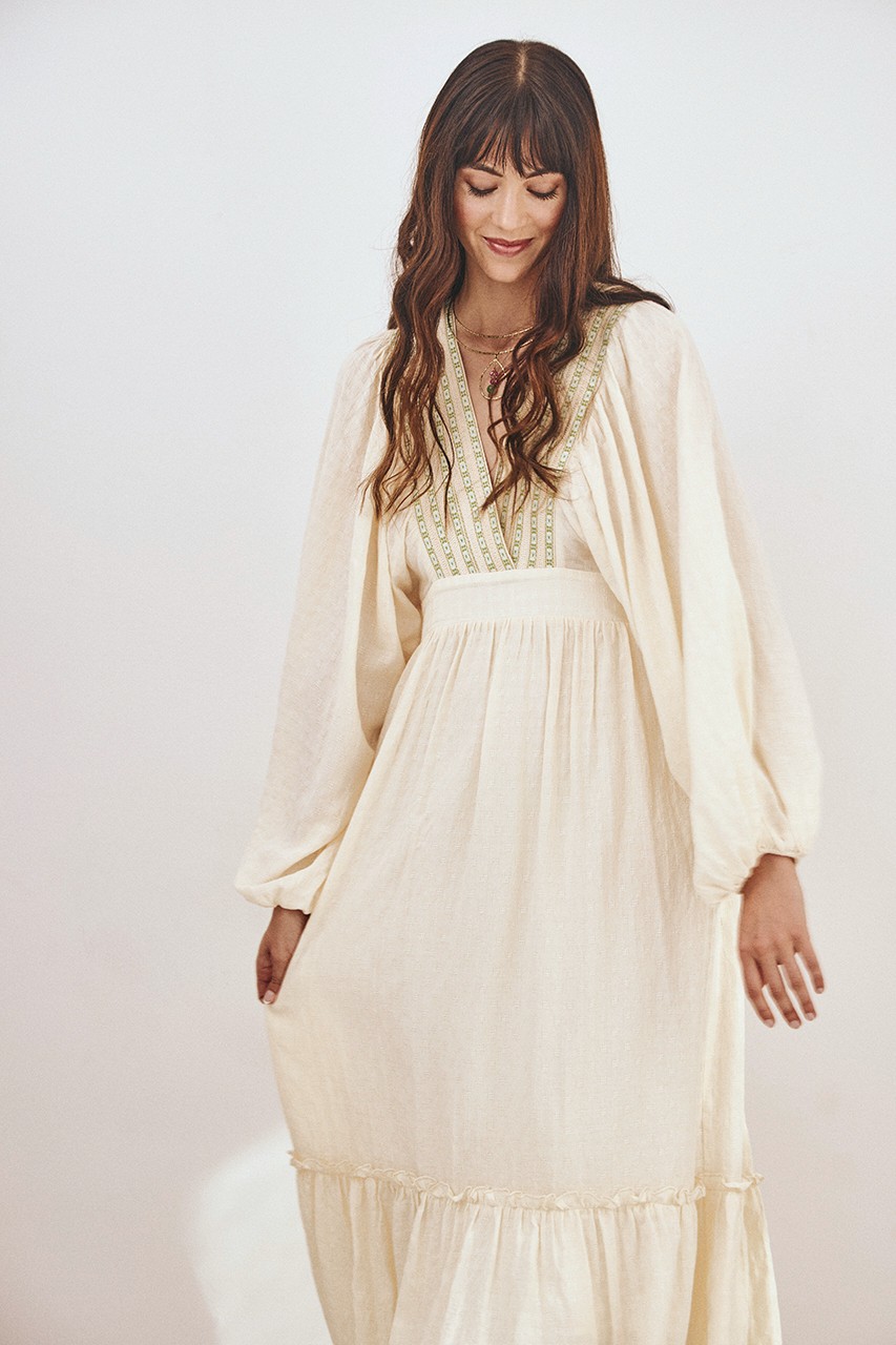 LONG EMBROIDERED DRESS 4