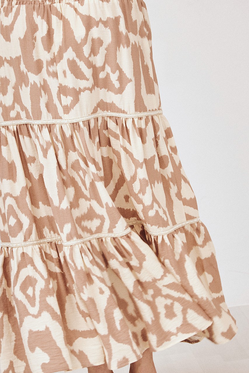 LONG PRINTED SKIRT 4