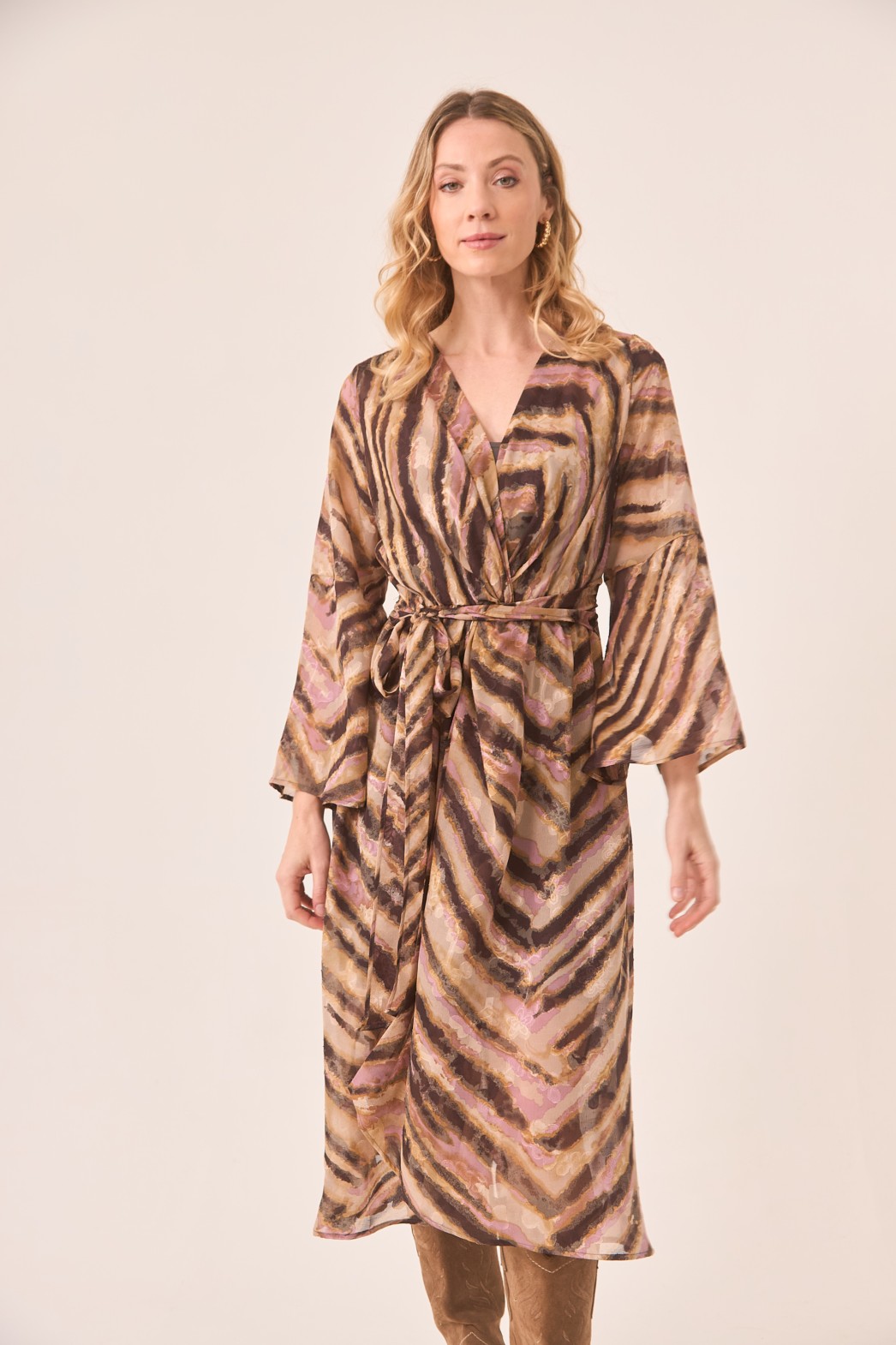 VESTIDO MIDI ANIMAL PRINT