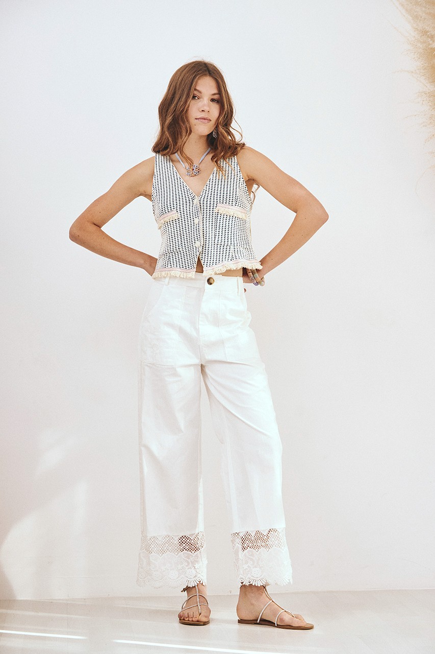 PANTALÓN BAJOS BLONDA