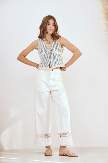 PANTALÓN BAJOS BLONDA