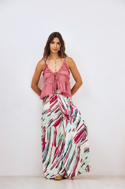 PANTALÓN FLUIDO ESTAMPADO