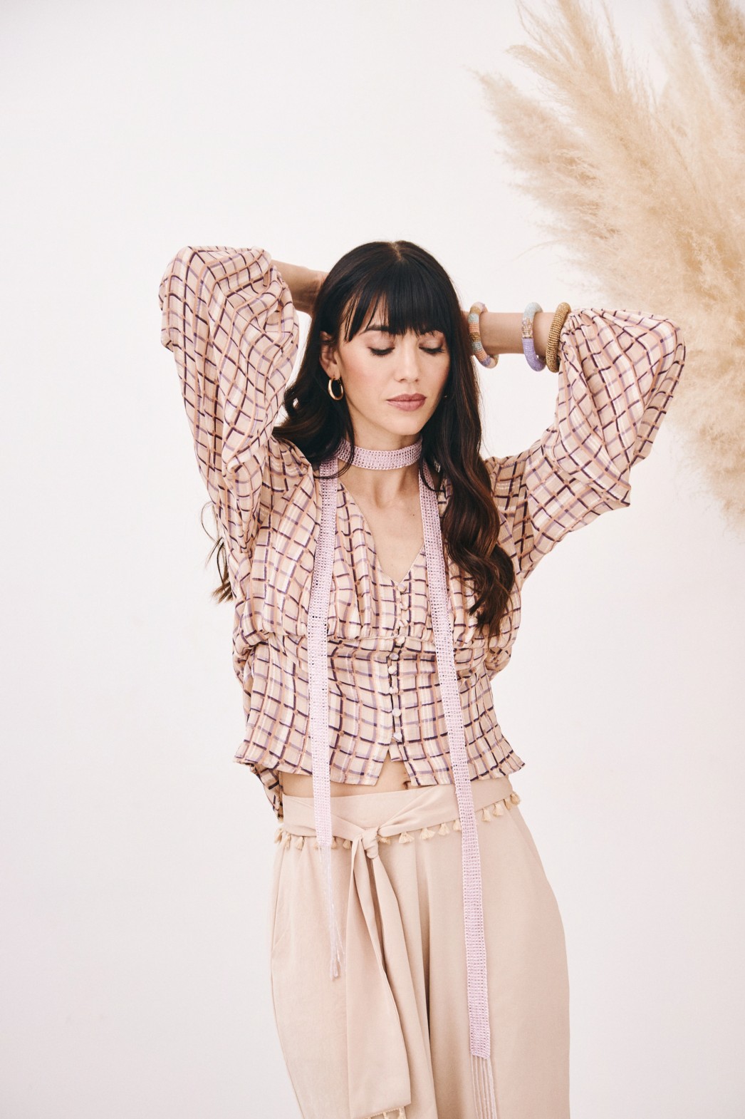 BLUSA CORPIÑO CUADROS 2