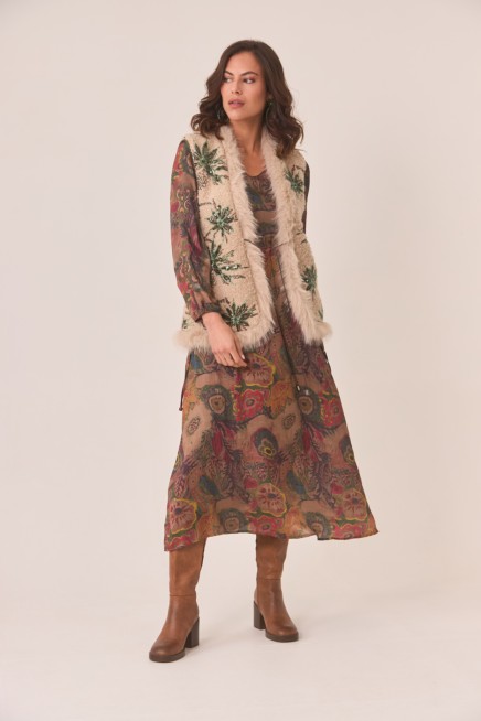 VESTIDO FLORES MULTICOLOR