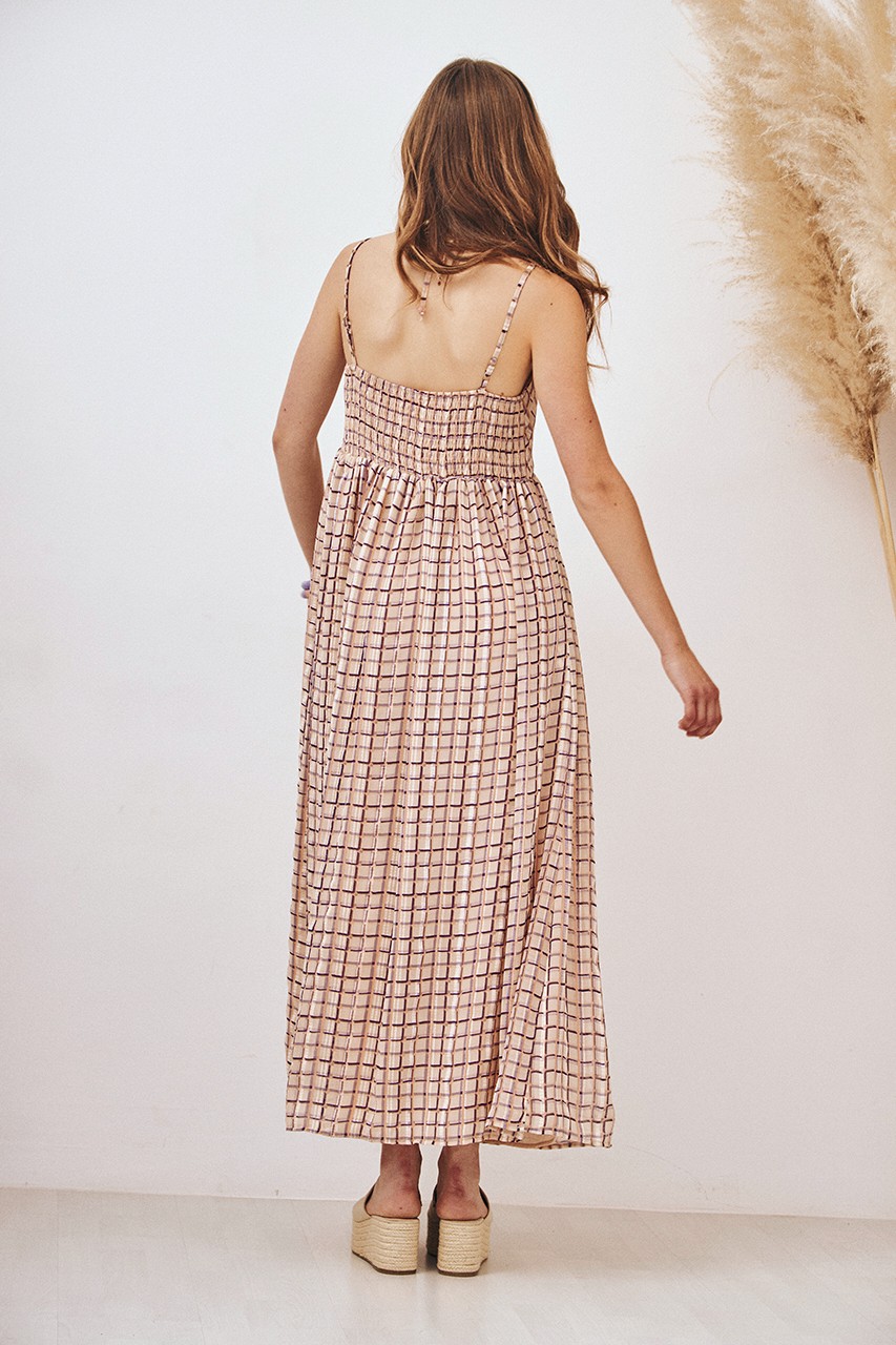 VESTIDO HALTER CUADROS 3