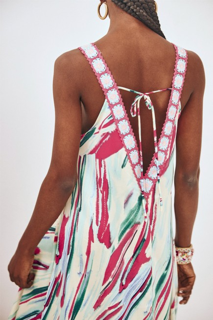 VESTIDO LARGO DETALLE CROCHET 