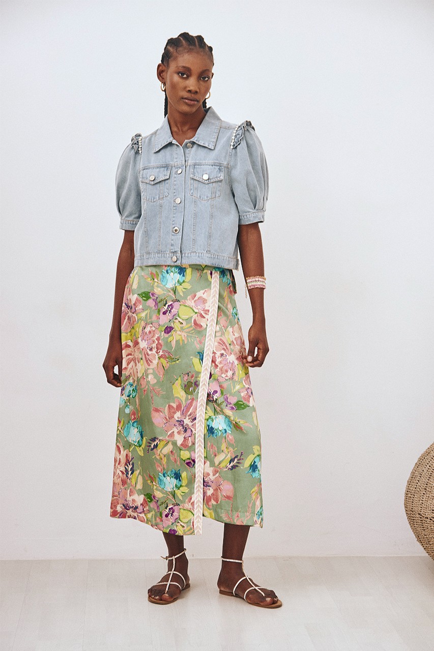 PRINTED PAREO MIDI SKIRT 3