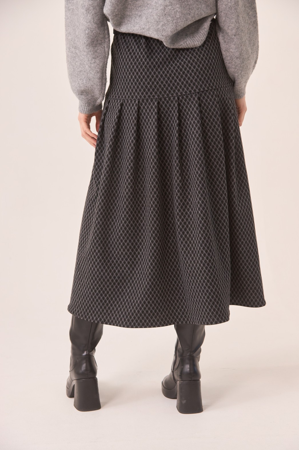 JACQUARD PLEATED SKIRT 3