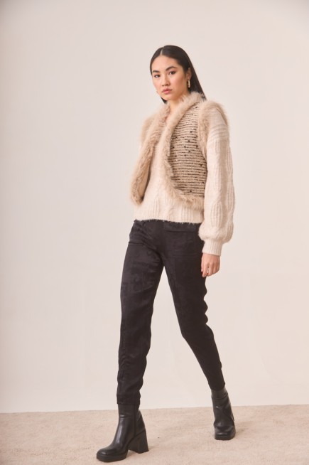 JACQUARD CARGO TROUSERS