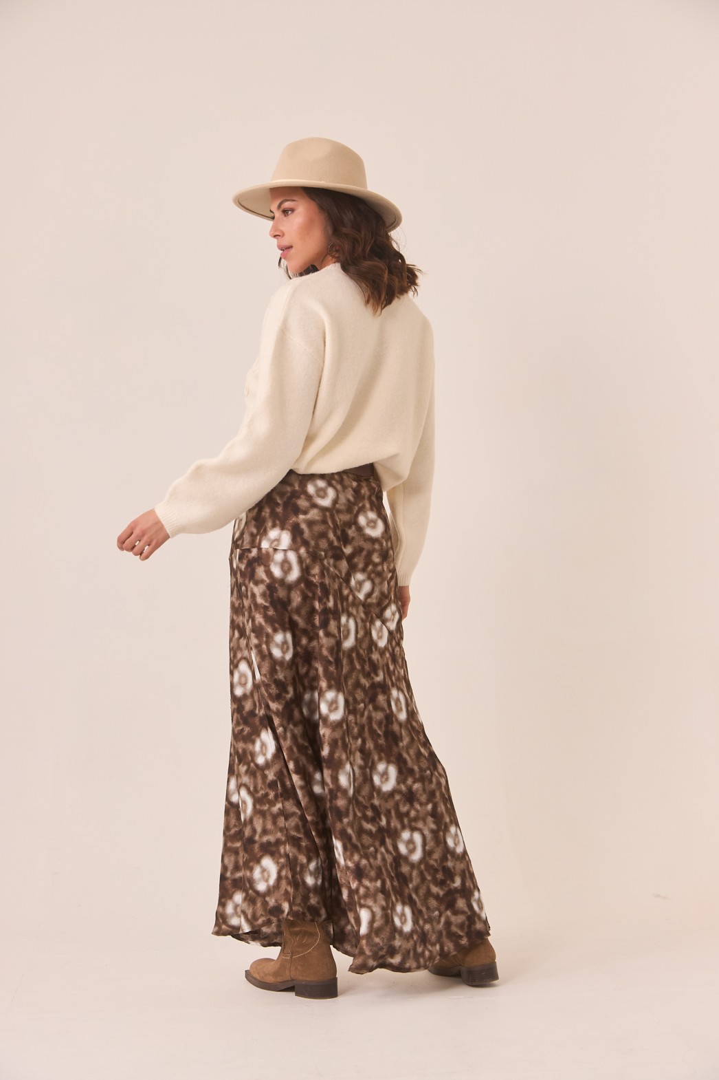 TIE-DYE FLORAL SKIRT 4
