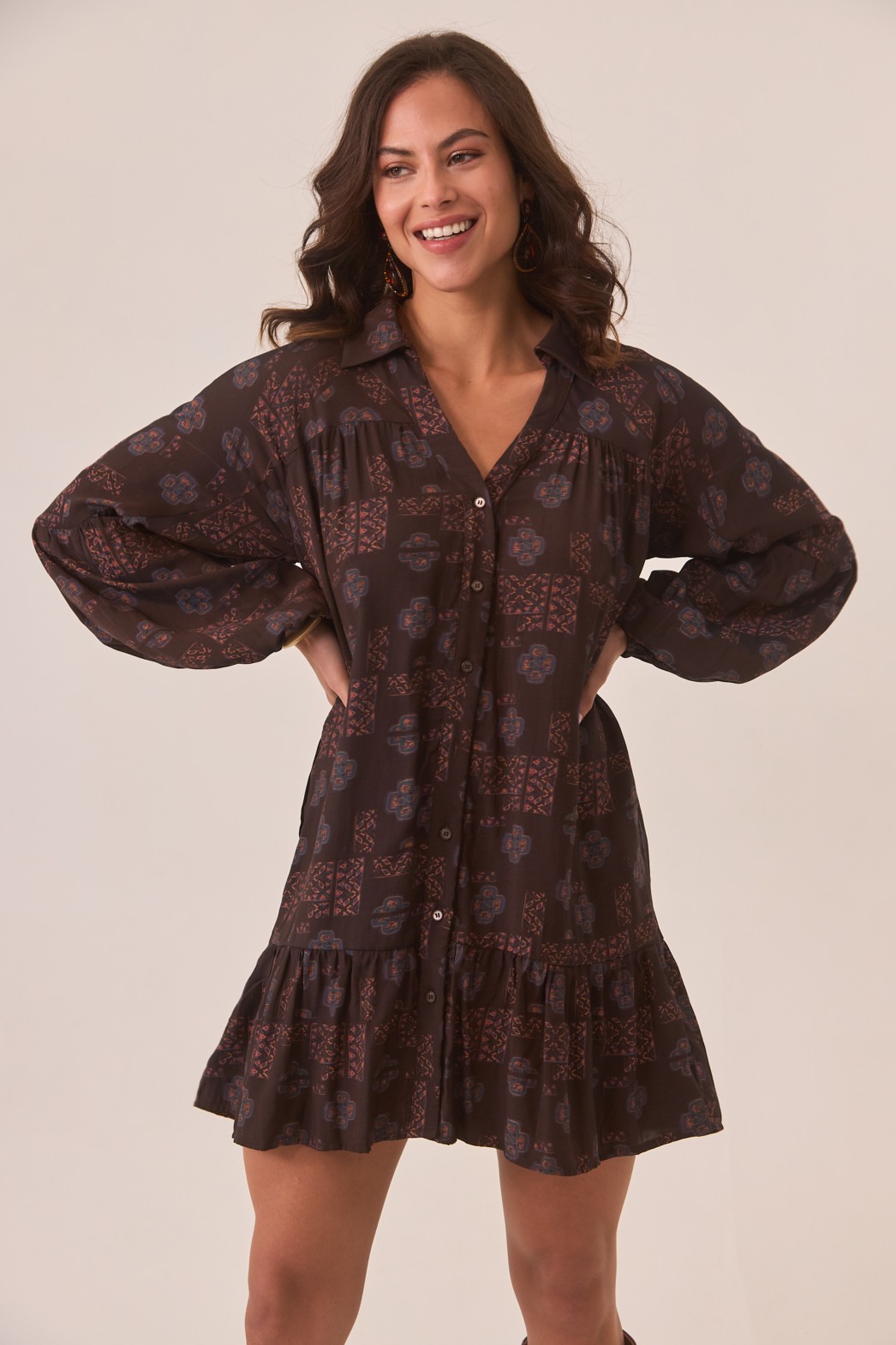 VESTIDO CAMISERO VOLANTE 4