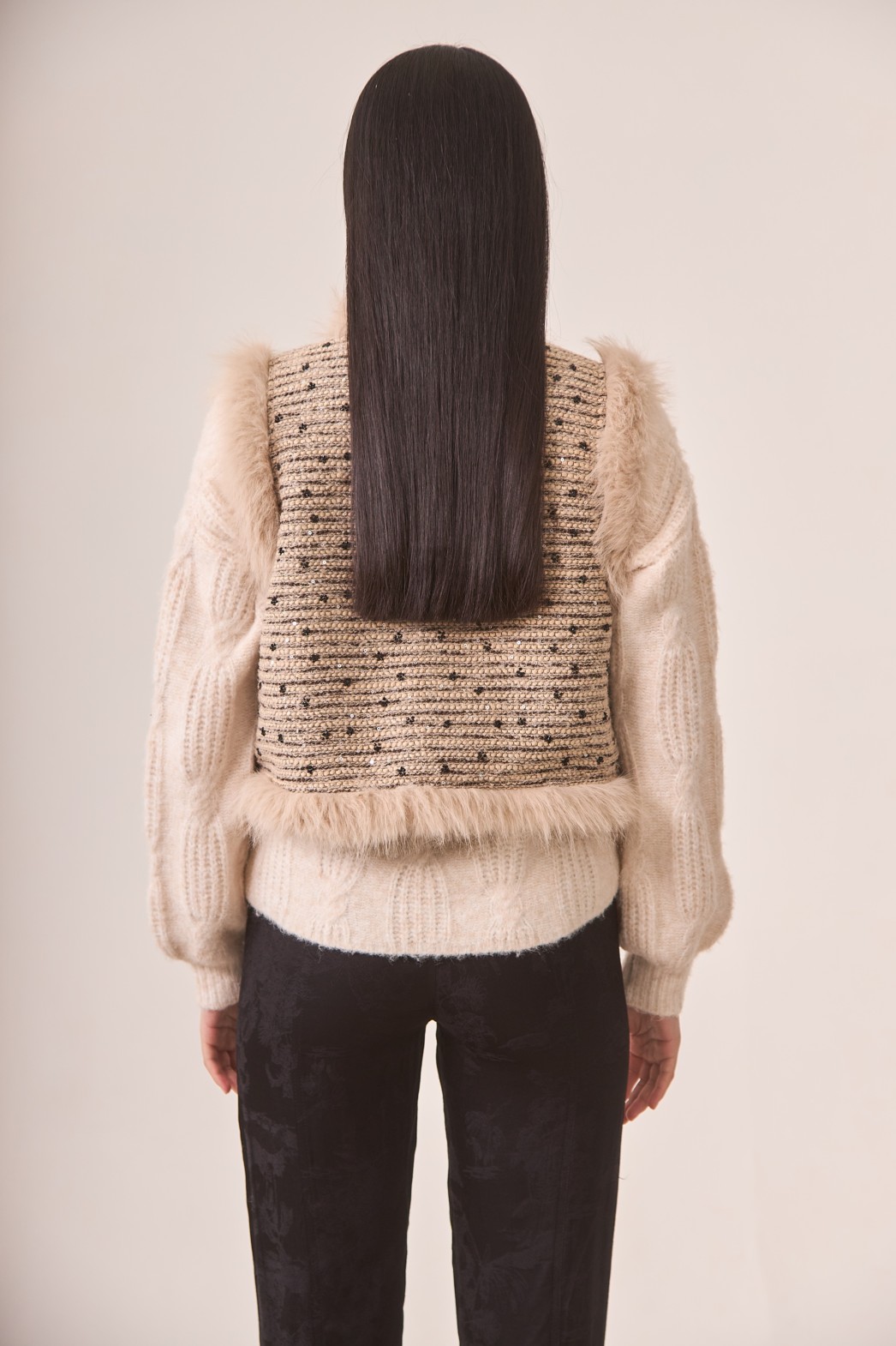 CHALECO TWEED FANTASÍA PELO 1