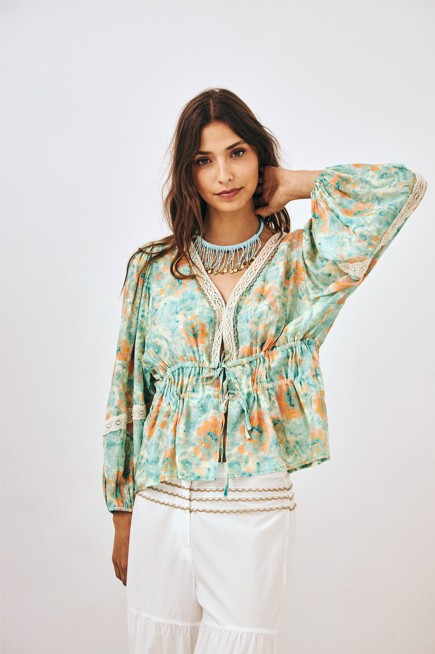 KIMONO VISCOSA ESTAMPADO BLONDAS