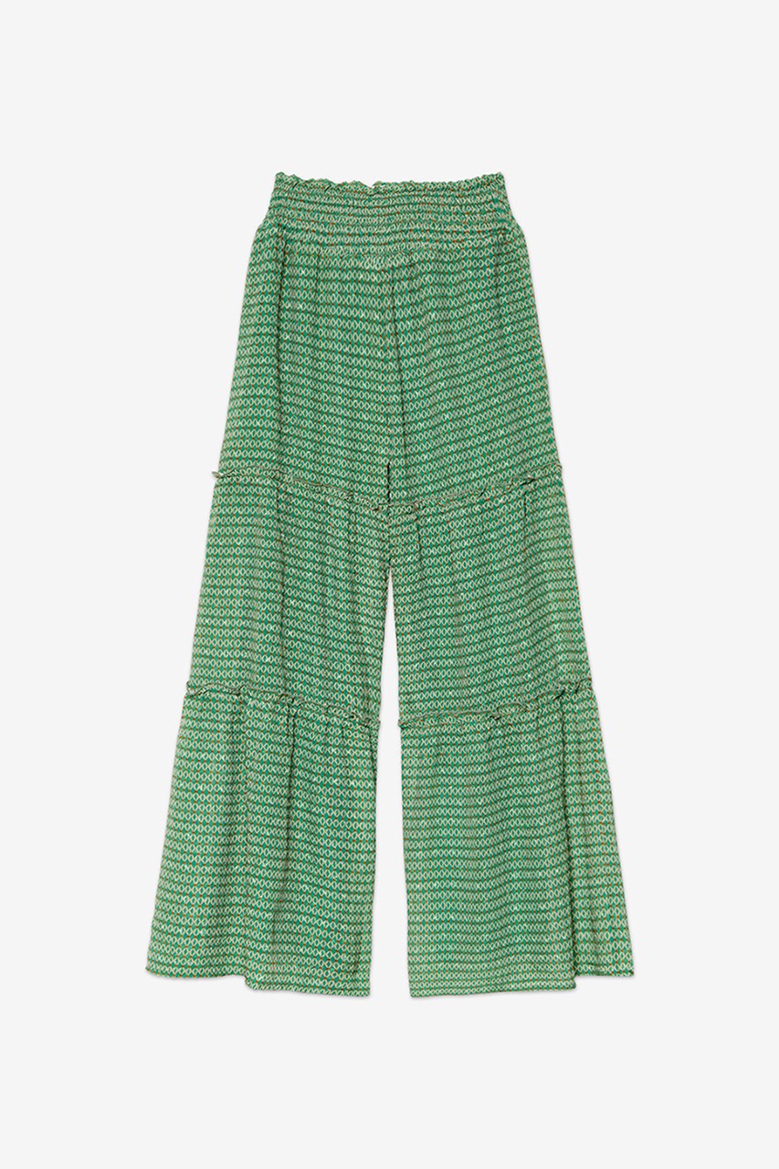 PRINTED PALAZZO TROUSERS WITH RUFFLES 4