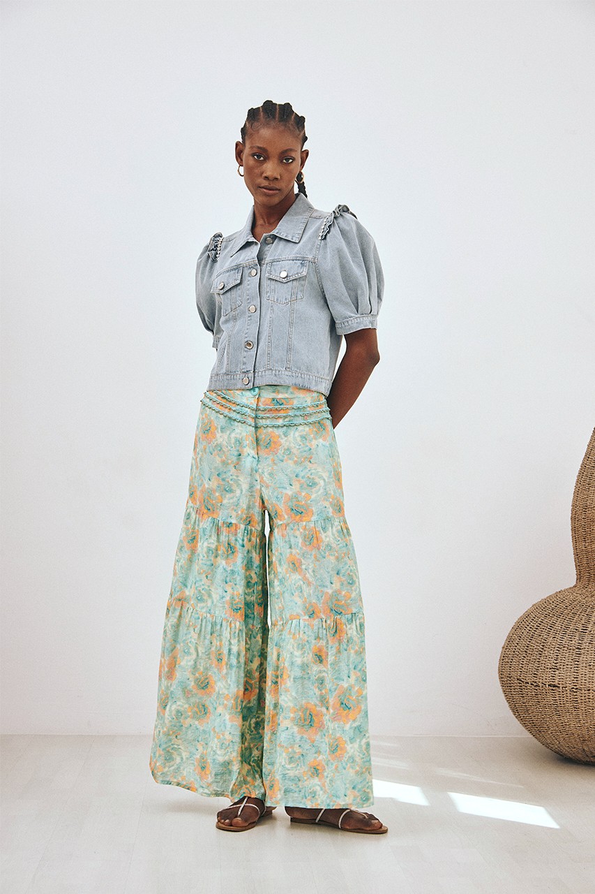 FLOWERS FLOWING PANTS