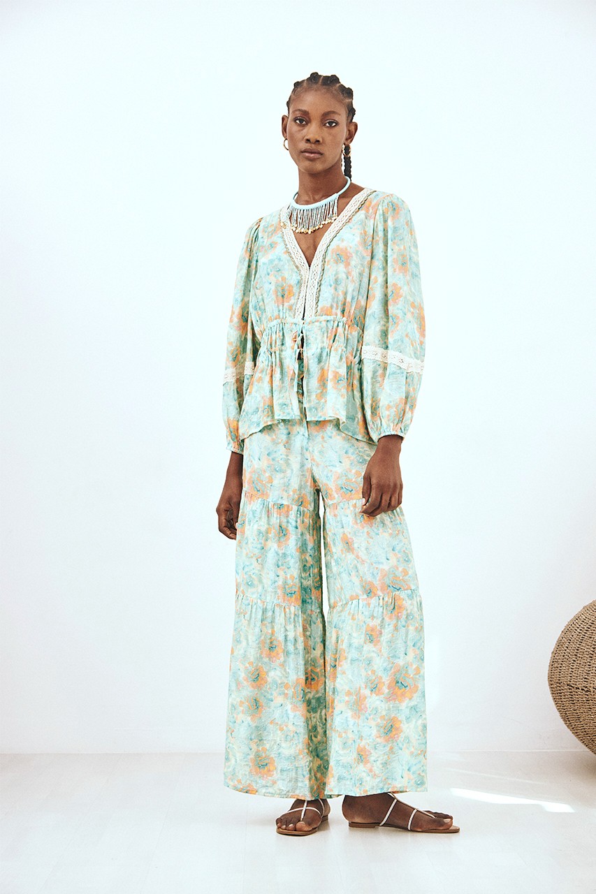 FLOWERS FLOWING PANTS