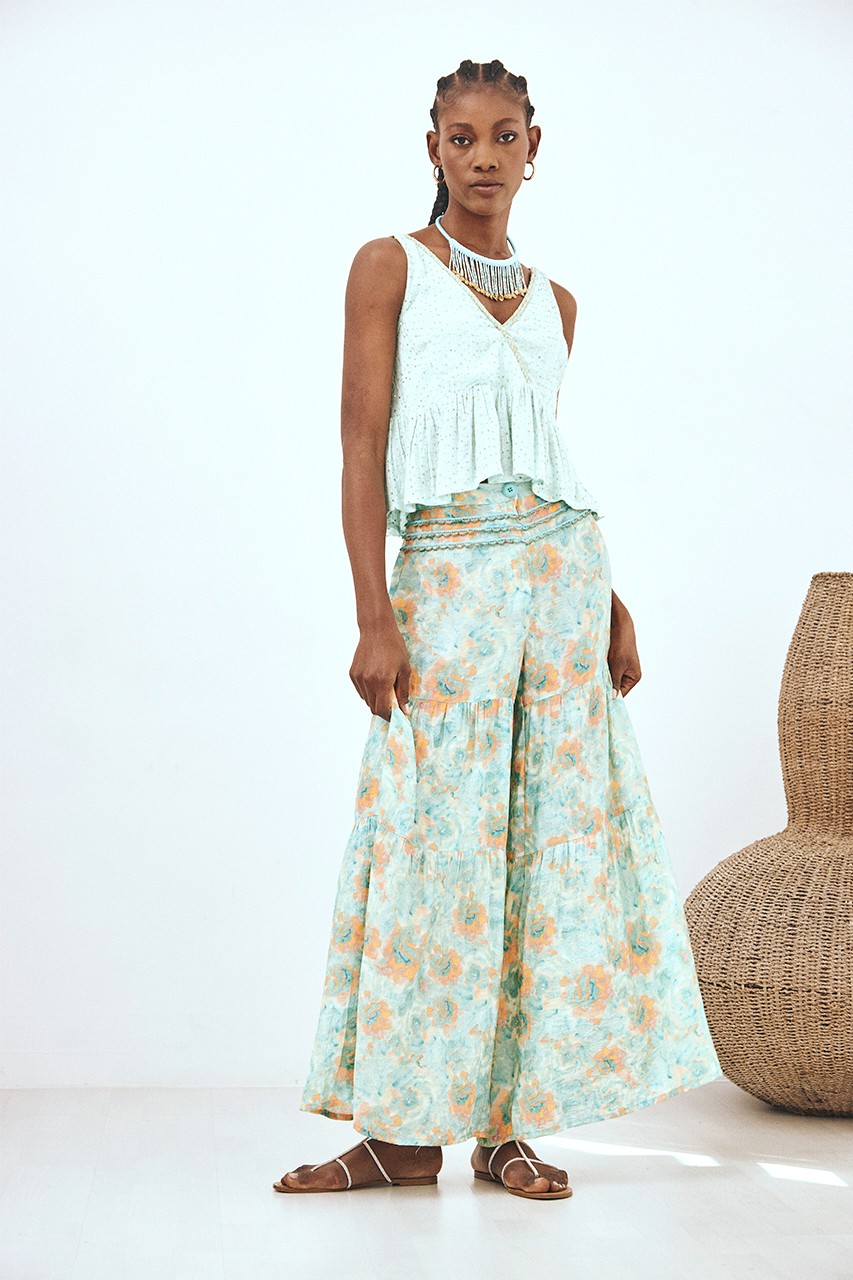 FLOWERS FLOWING PANTS