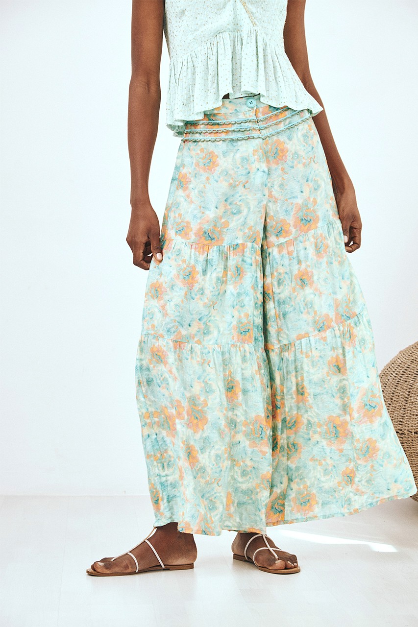 FLOWERS FLOWING PANTS