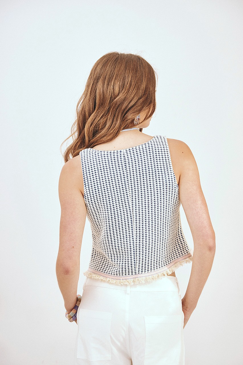JACQUARD EMBROIDERED VEST 3
