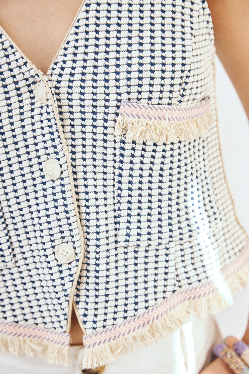 JACQUARD EMBROIDERED VEST 4
