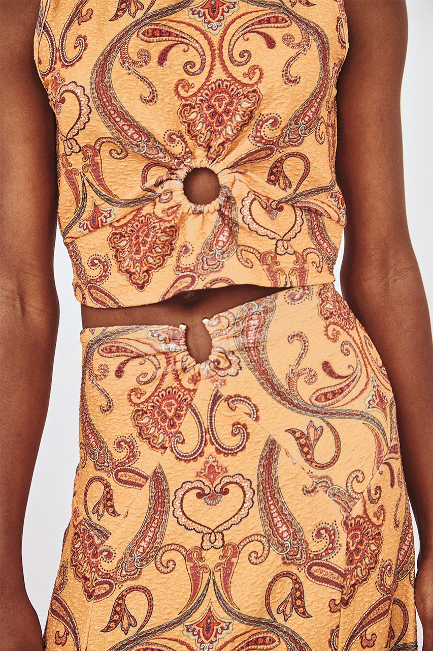 CROP TOP ANILLA PAISLEY 