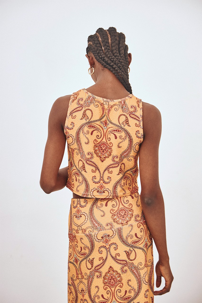 CROP TOP ANILLA PAISLEY 