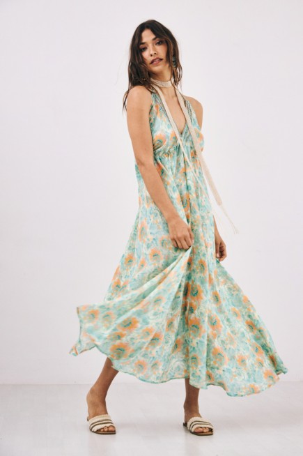FLOWERS FLOWING DRESS 