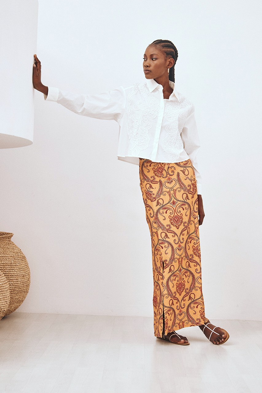 RING PAISLEY SKIRT 