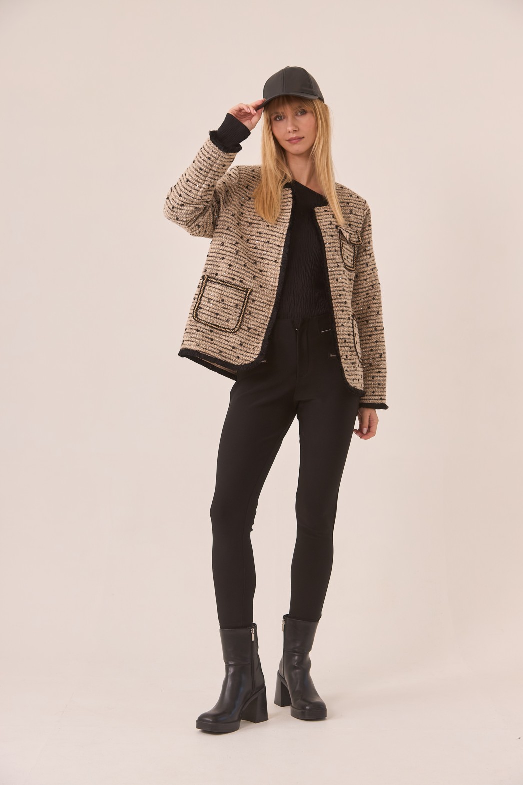 ABRIGO TWEED FANTASÍA 1