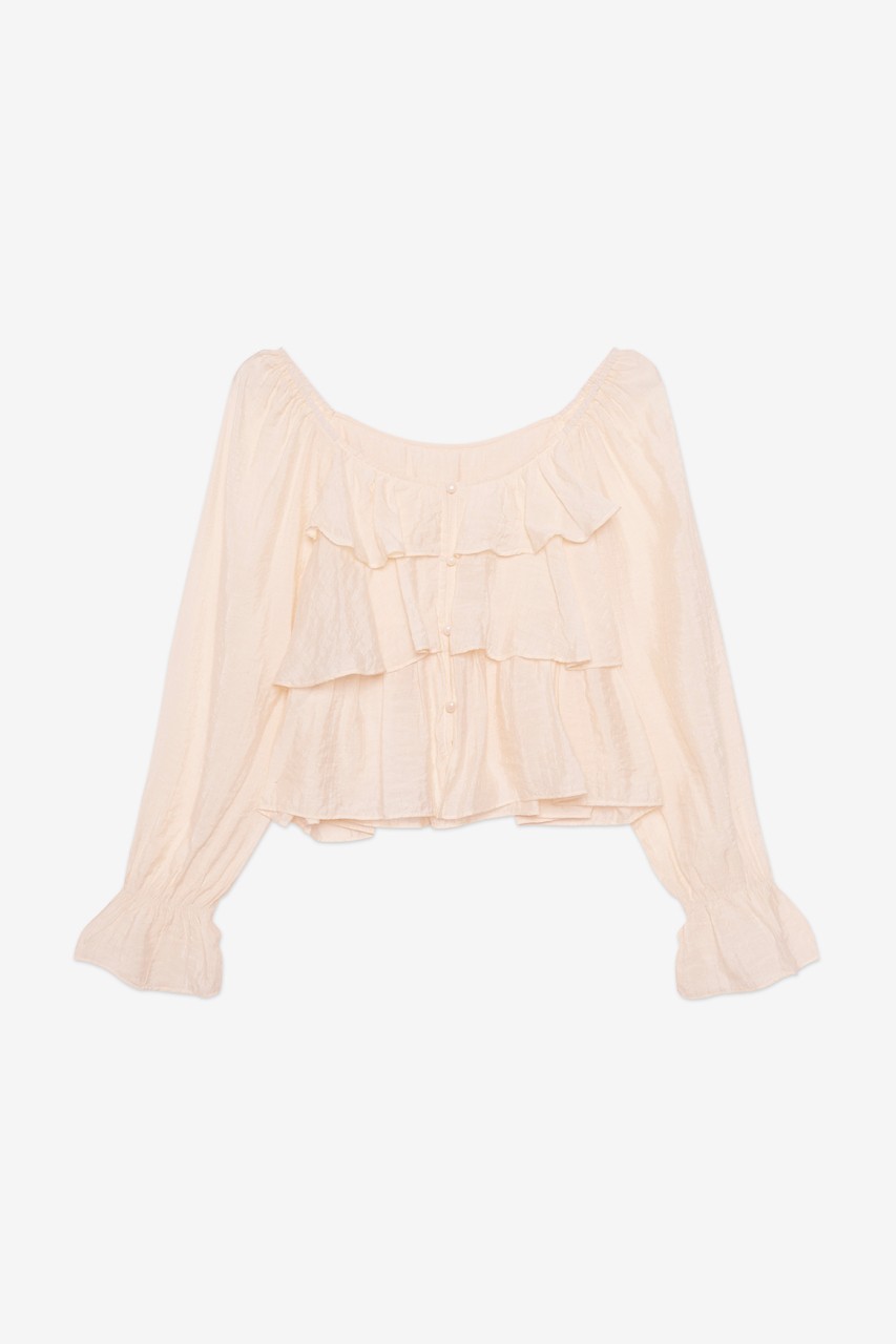 BLUSA VOLANTES BOTONES