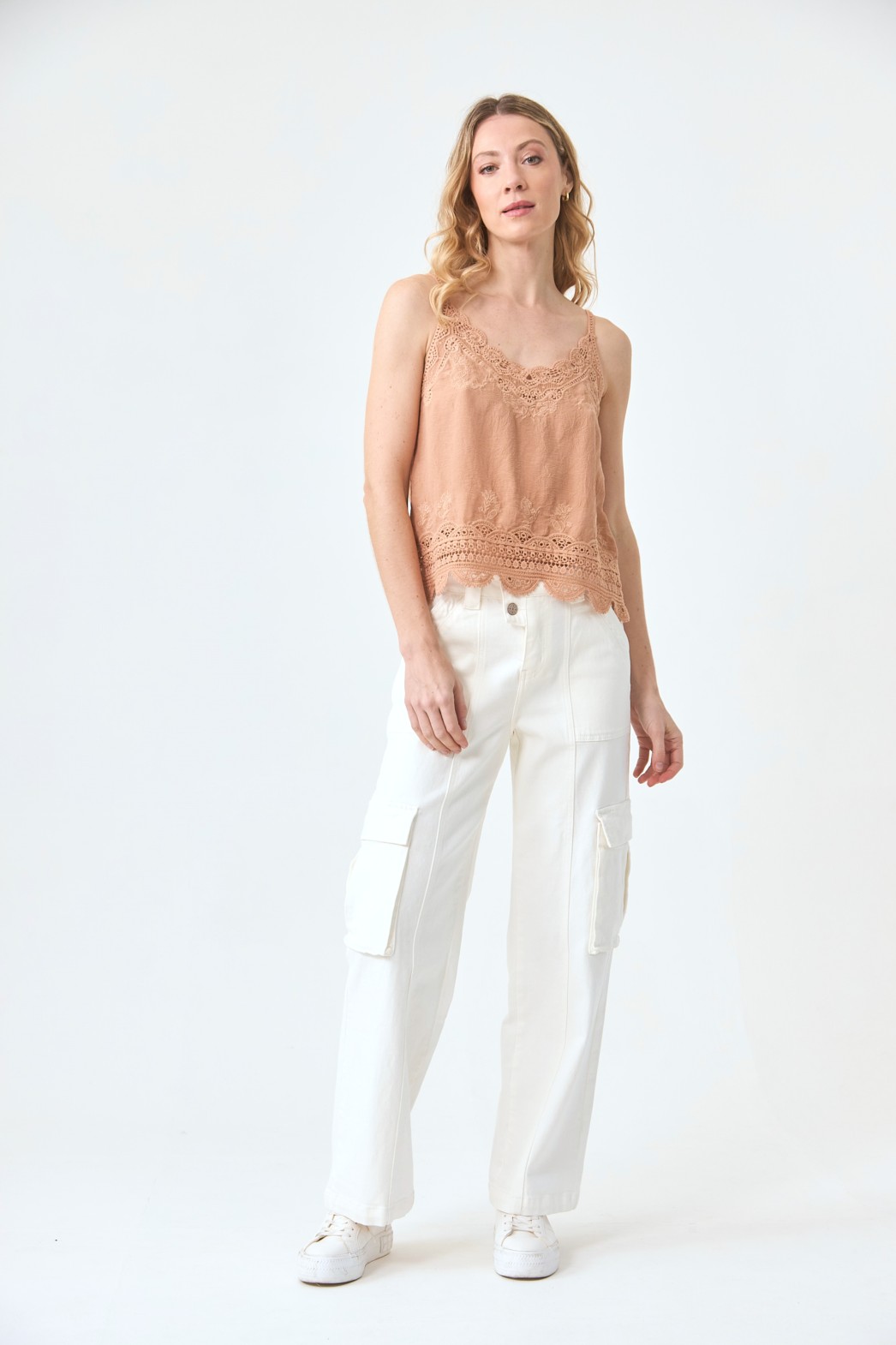 CAMEL LACE LINGERIE TOP 1