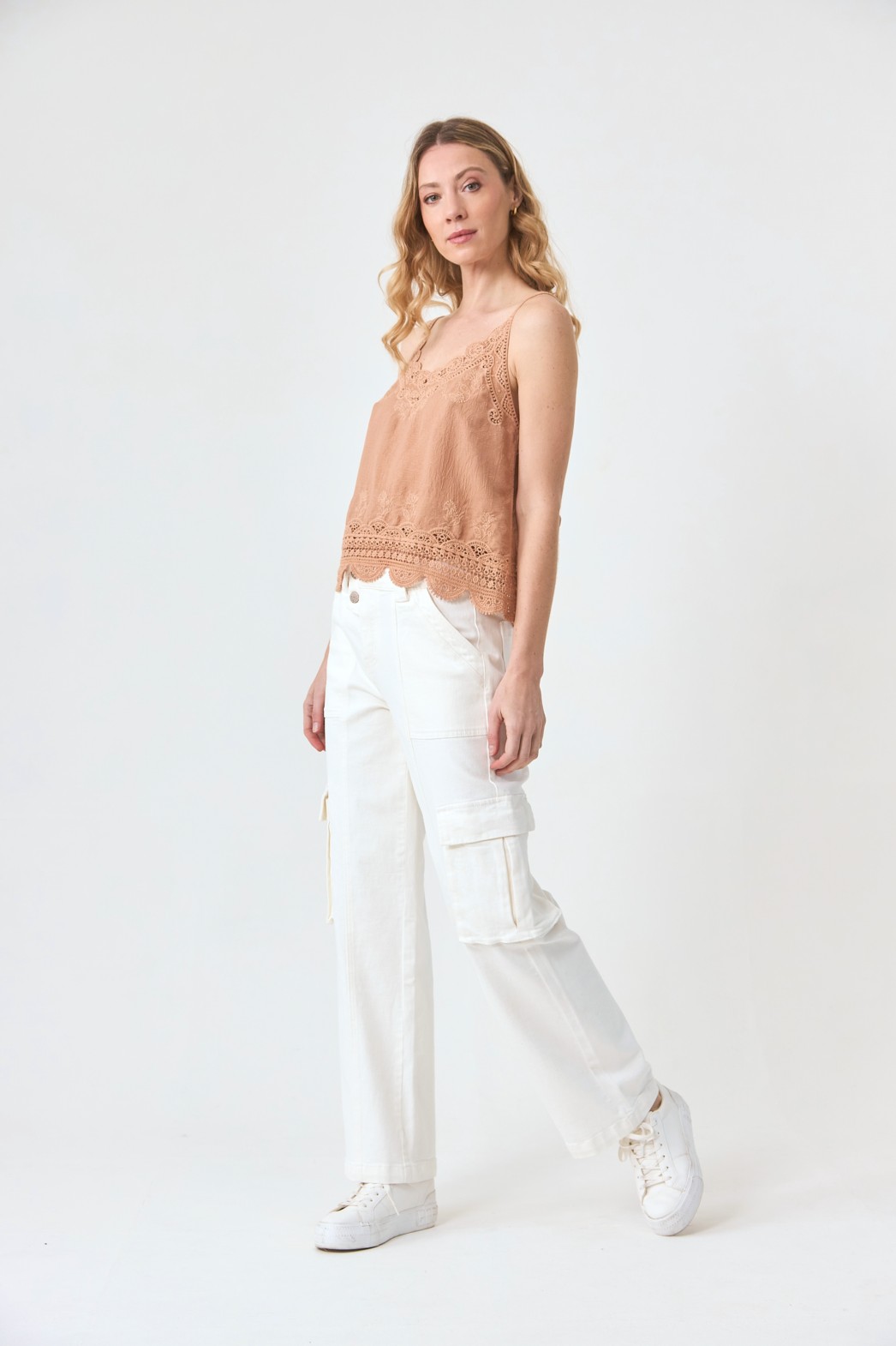 CAMEL LACE LINGERIE TOP 2