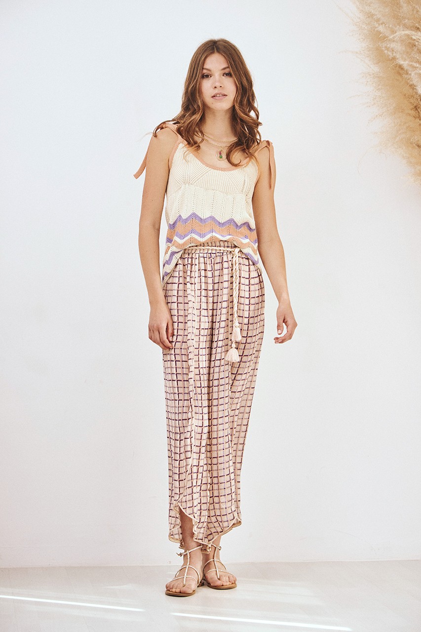 PANTALON FLUIDO CUADROS