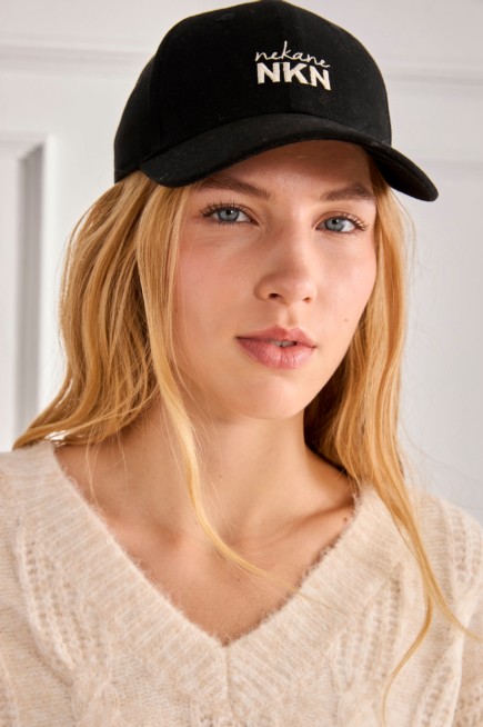 GORRA LOGO BORDADO NEGRO