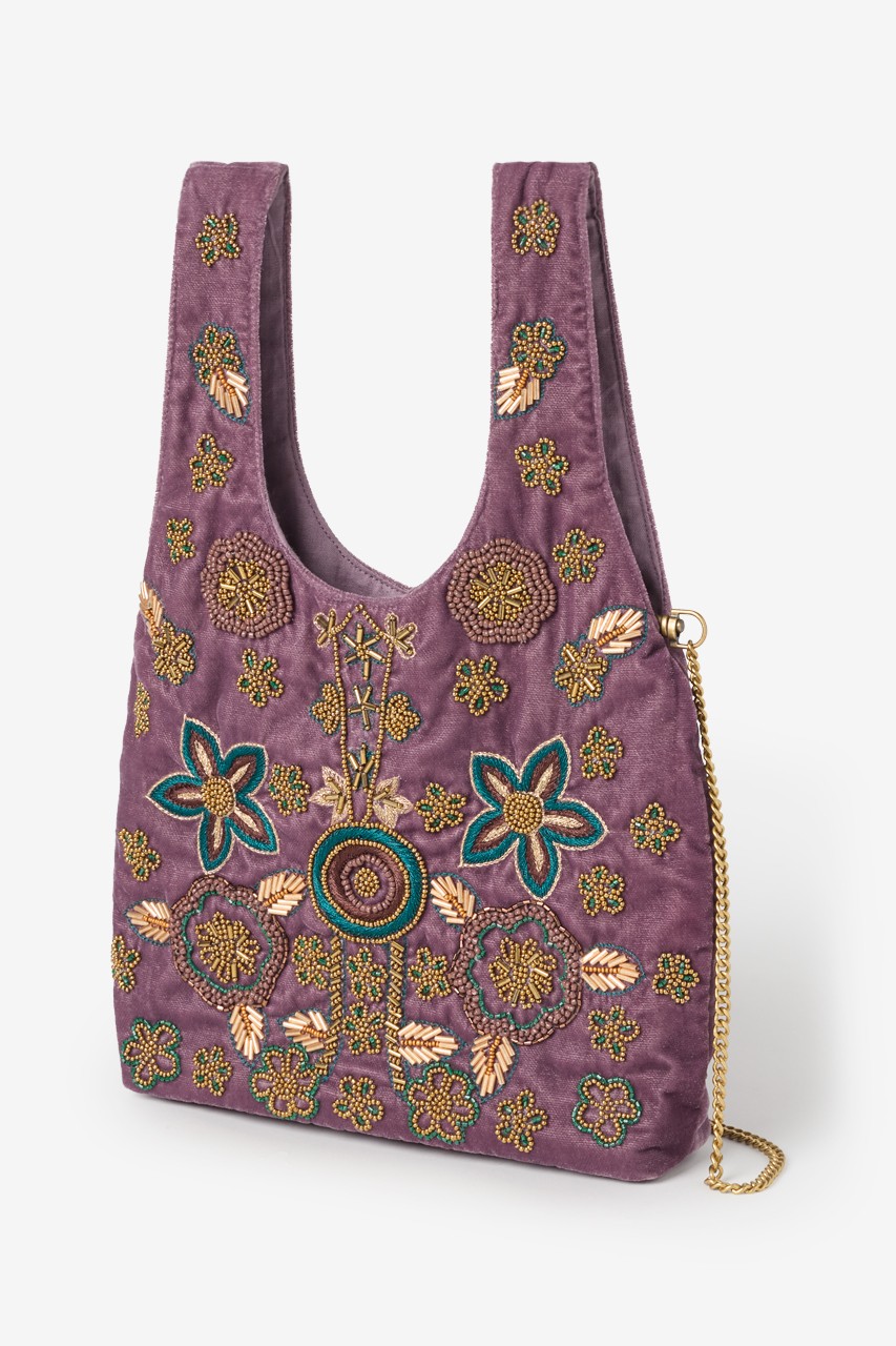 Embroidered bucket bag sales