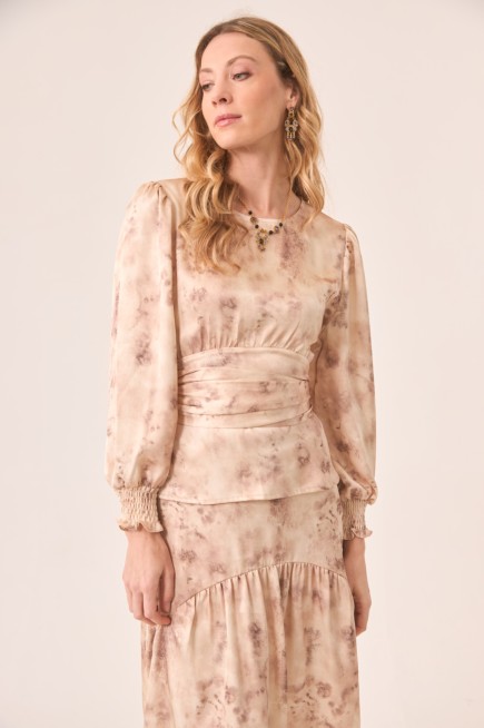 WAIST BOW BLOUSE