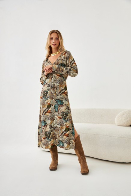VESTIDO FLORAL RETRO