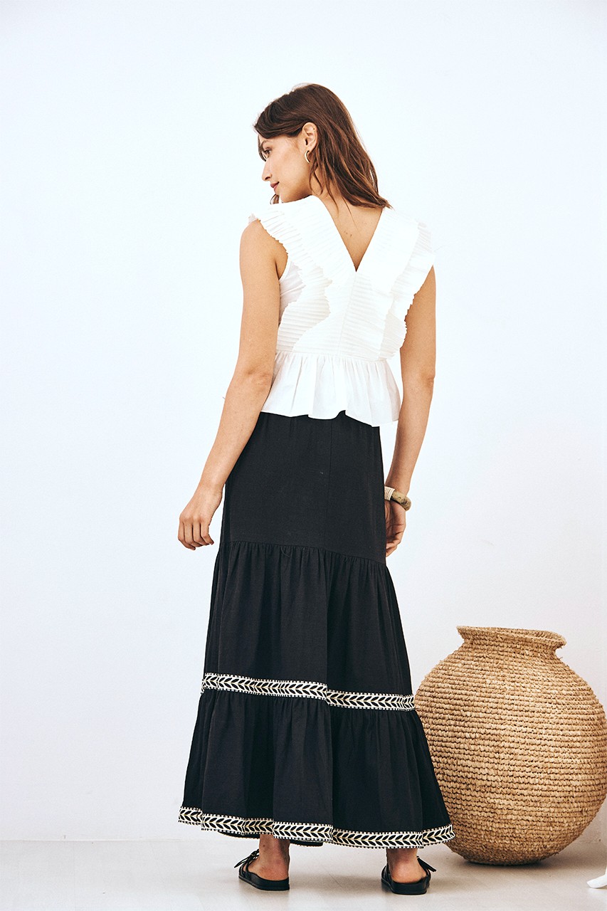 RUFFLES PLEATED TOP 3