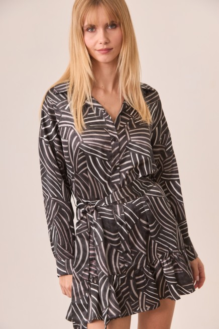 VESTIDO CORTO CAMISERO