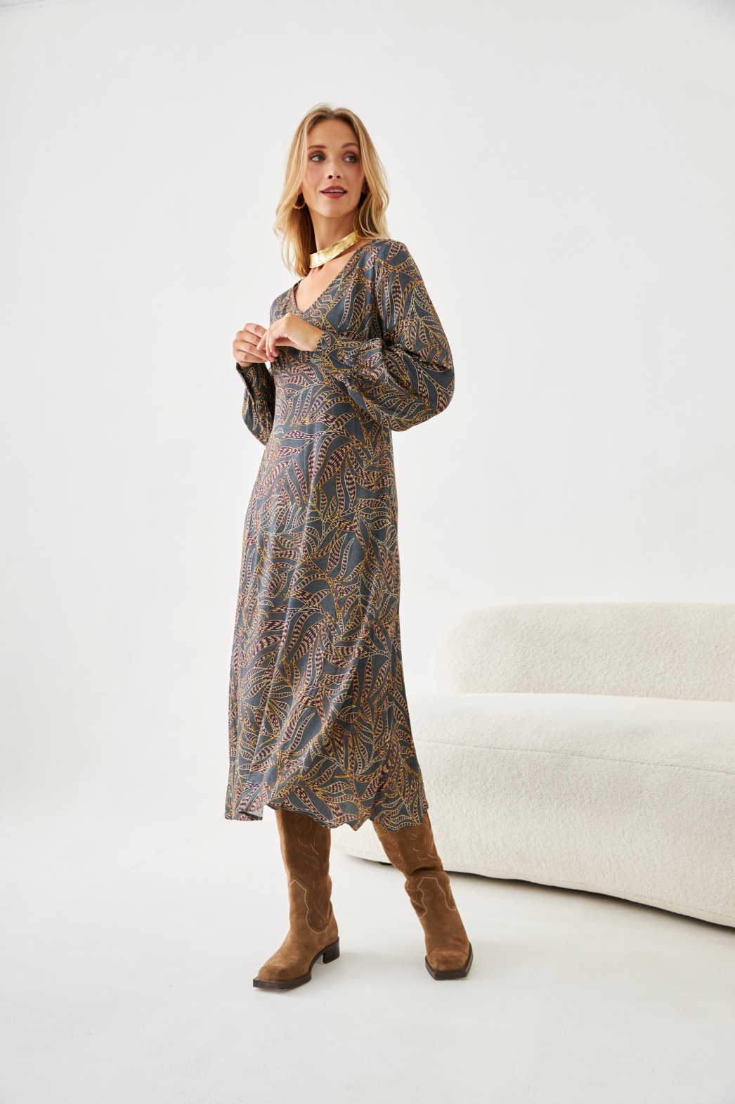 PLANTS MIDI DRESS 2