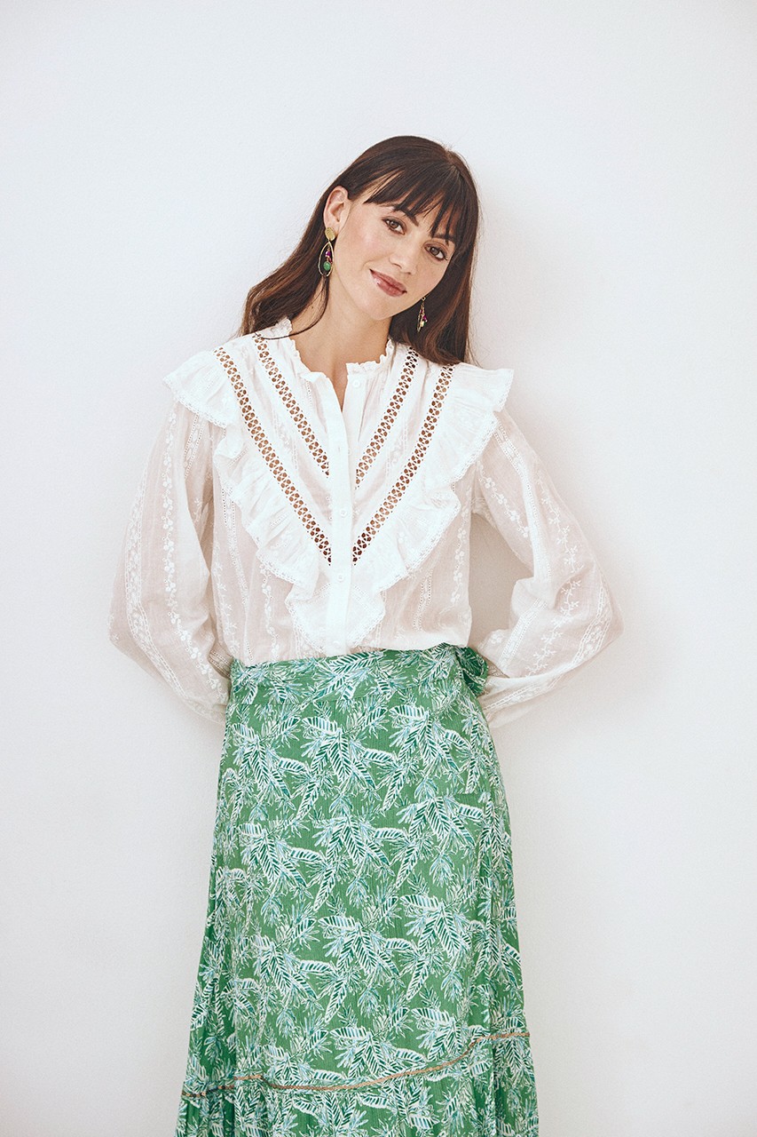 BLUSA CANESÚ VOLANTE
