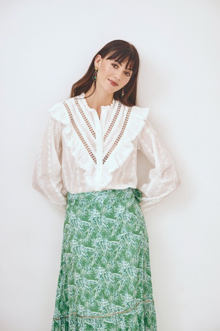 BLUSA CANESÚ VOLANTE