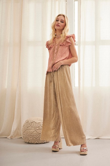 LOOSE WOVEN TROUSERS