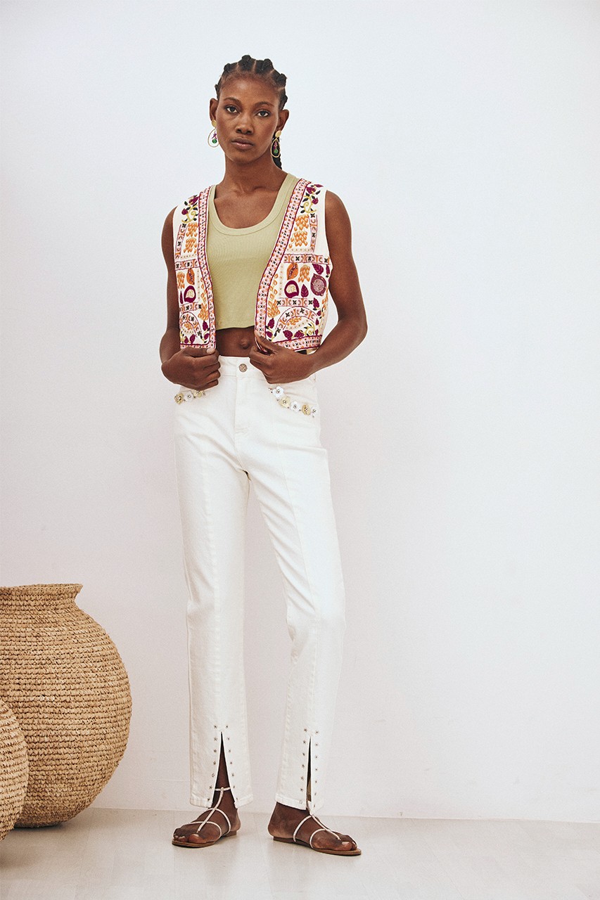 3D FLOWERS JEANS