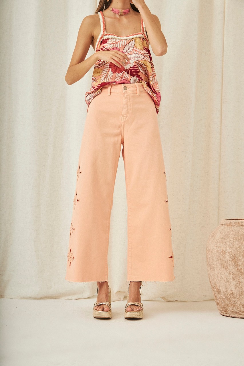 CULOTTE JEANS WITH EMBROIDERY 2