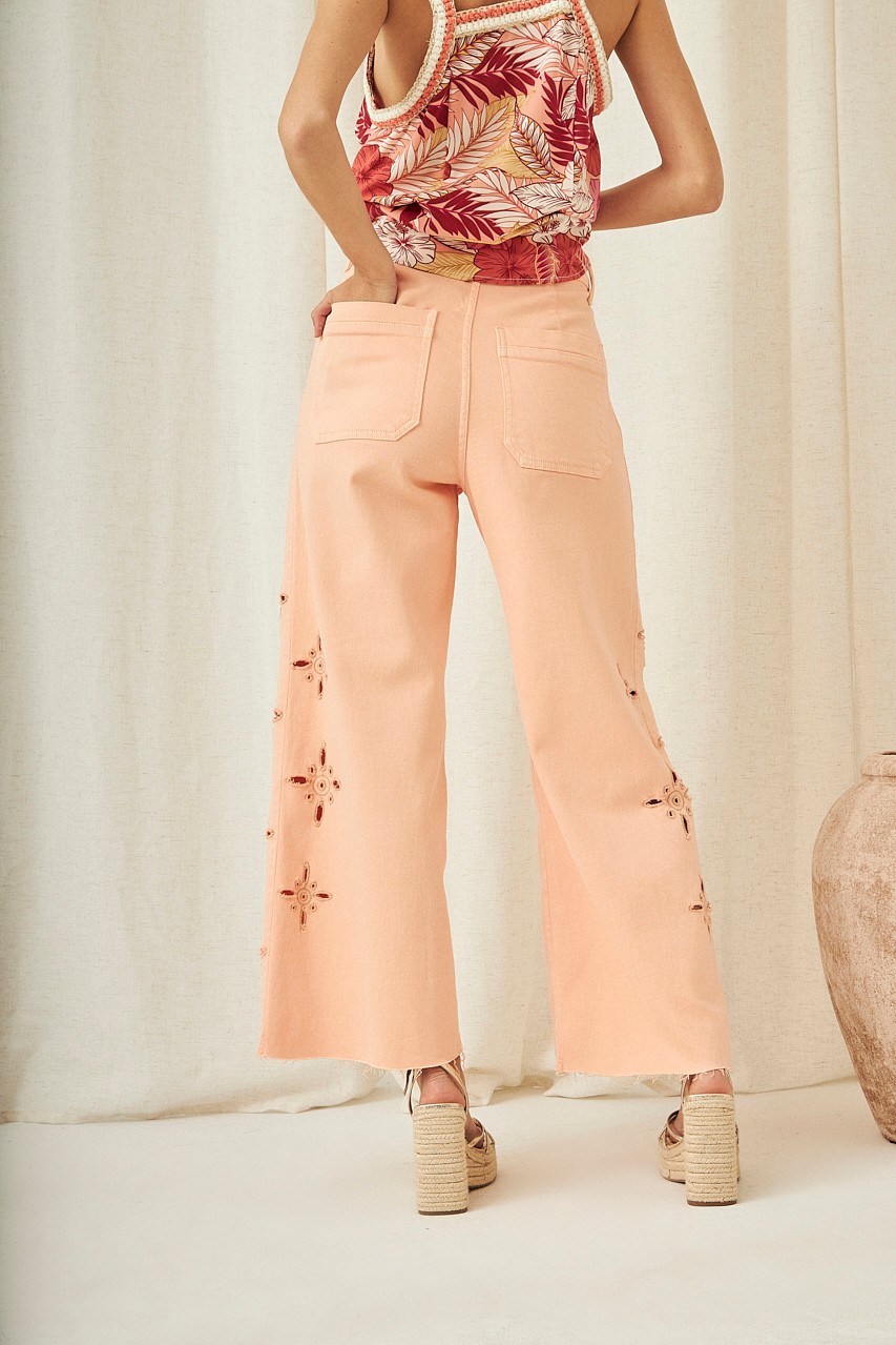 CULOTTE JEANS WITH EMBROIDERY 3