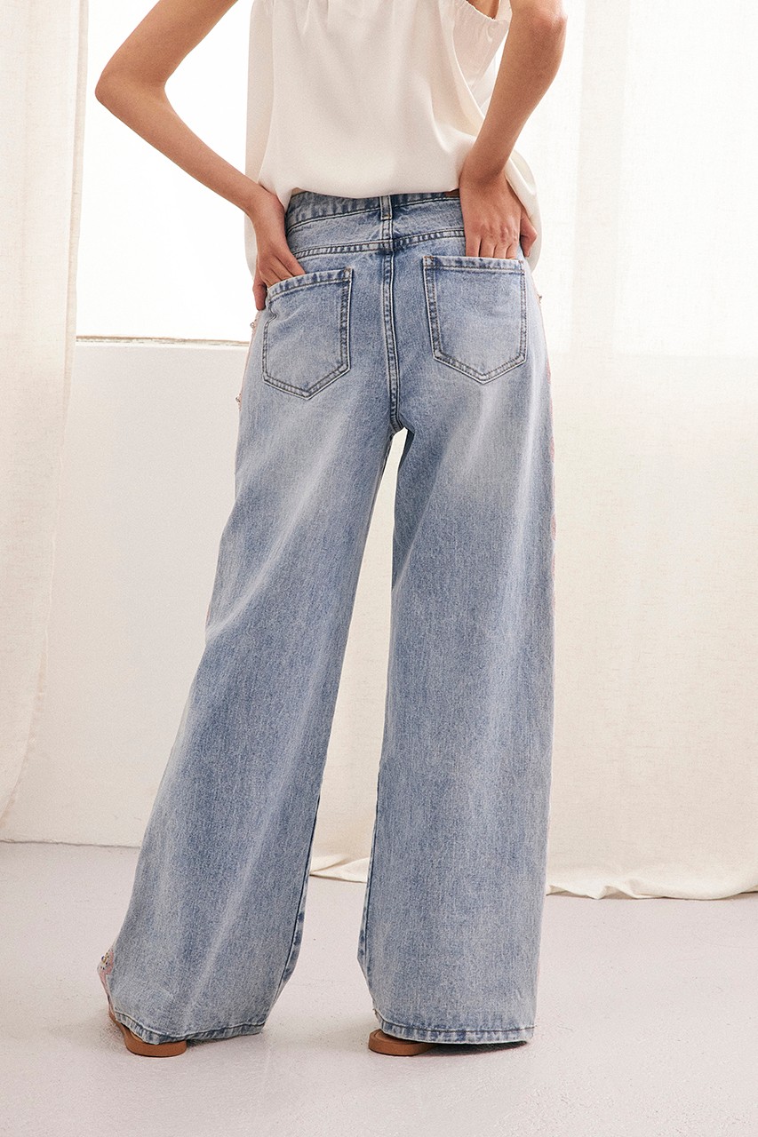 BAGGY JEANS SIDE EMBROIDERY 3