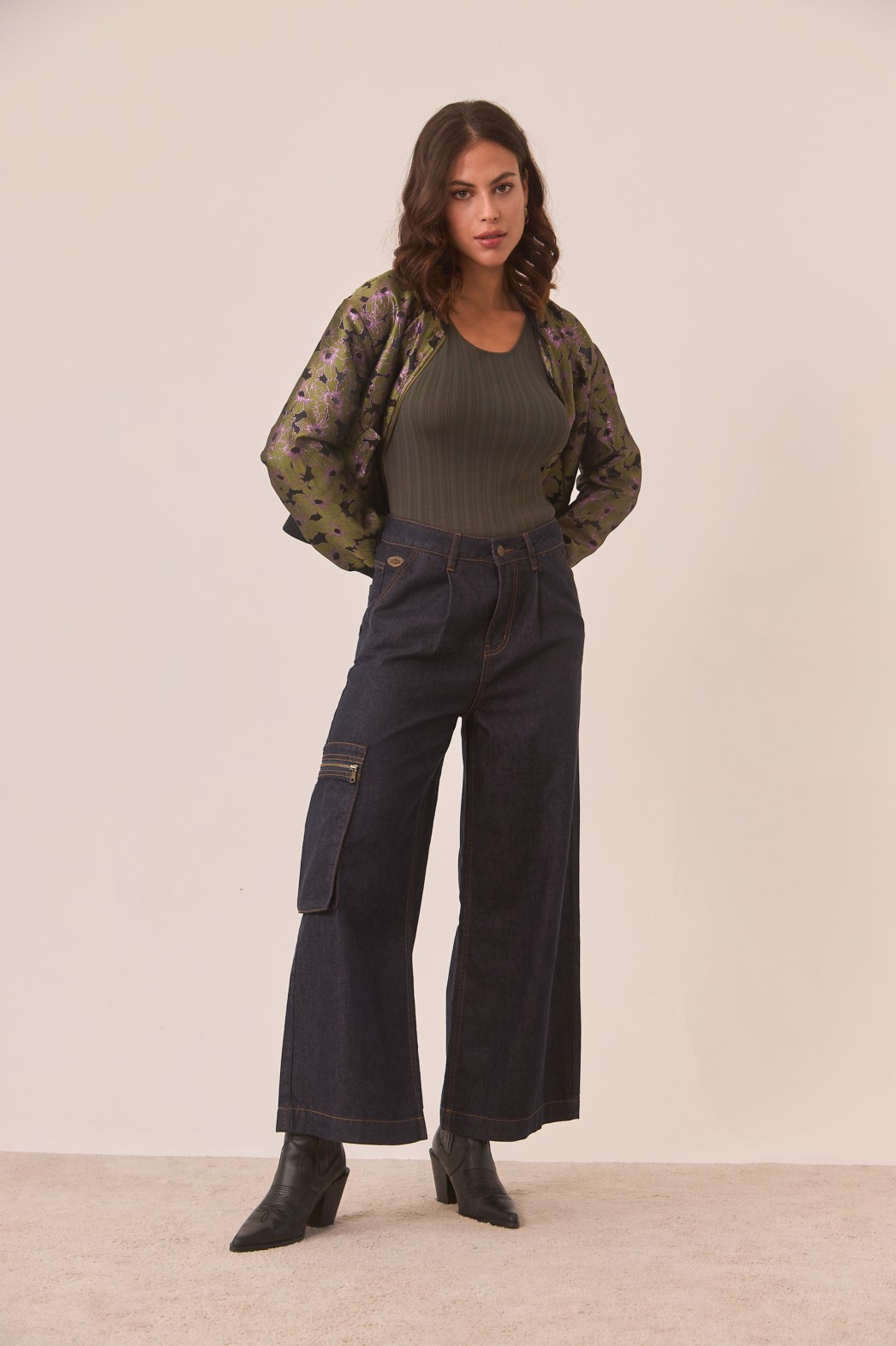 JEANS WIDE LEG CARGO 4